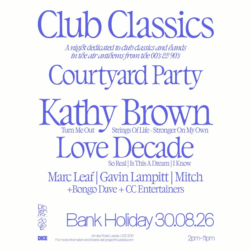 Club Classics 90s and 00s Courtyard Party
