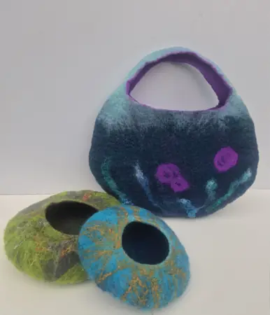 3D Felted Handbag & Pots at The Market Place Theatre