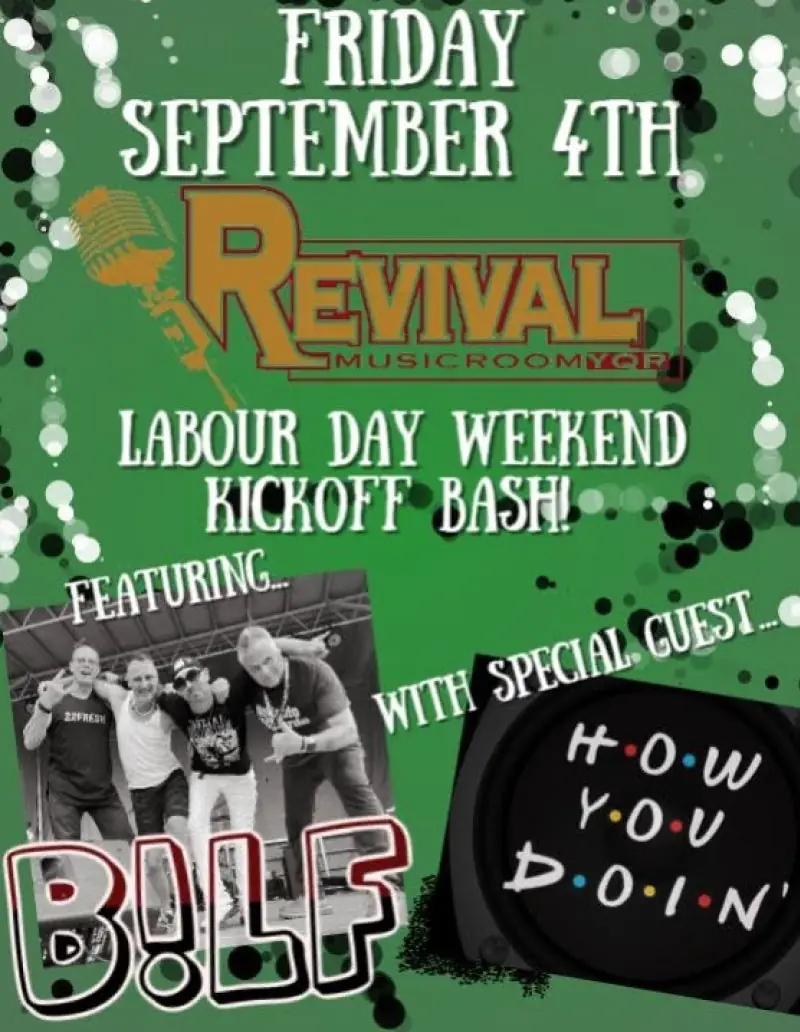 Labour Day Weekend Kickoff at Revival Music Room