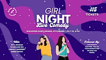 Girl Night Live Comedy @ Whoopsie Daisy à Whoopsie Daisy Drinks