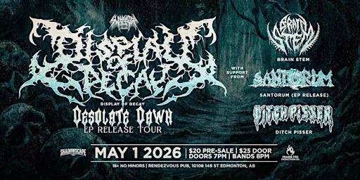 Display of Decay (EP Release) at Rendezvous Pub