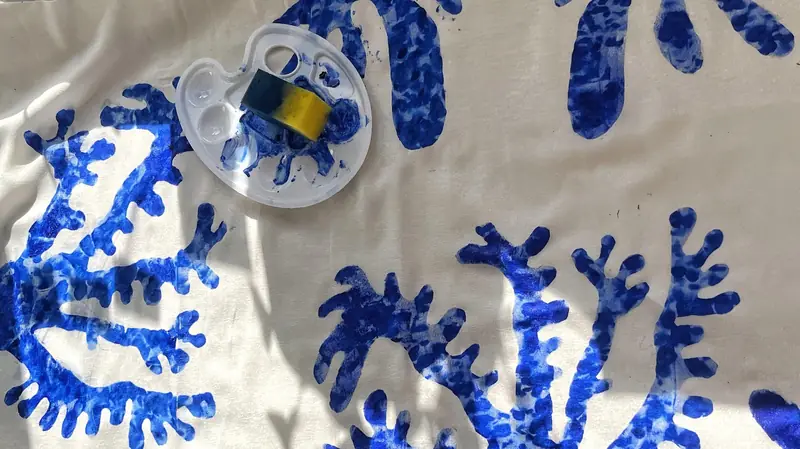 Carnival flags & papier mache monsters
