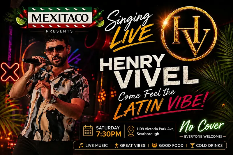 Henry Vivel Latin Vibe Live Music at MEXITACO On Victoria Park