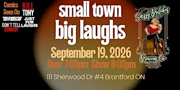 Small Town, Big Laughs – Live Stand-Up Comedy in Brantford à Sassy Britches Brewing Co., Ltd.