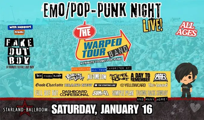 The Warped Tour Band at Starland Ballroom