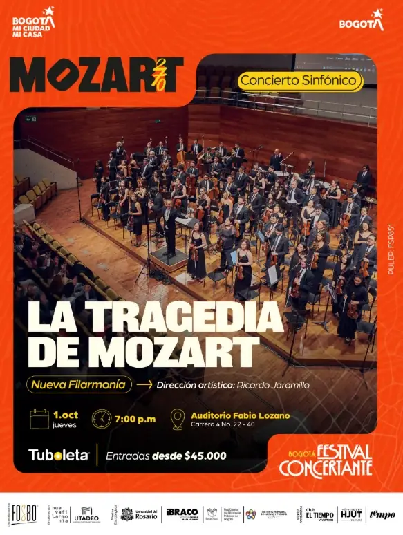 La Tragedia Concierto sinfónico - Nueva Filarmonia à Auditorio Fabio Lozano