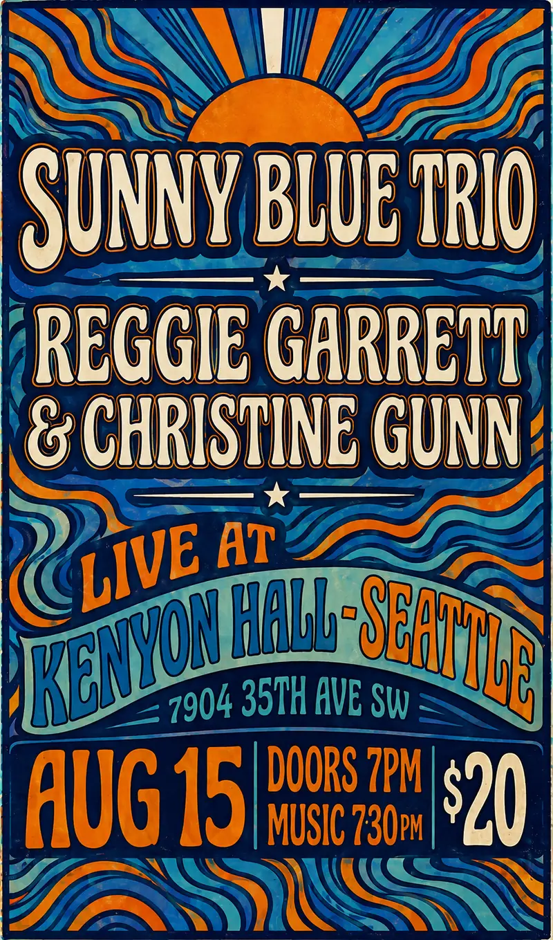 Sunny Blue Trio at Kenyon Hall