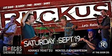 Ruckus @ Monte's à Monte's Showbar Grill