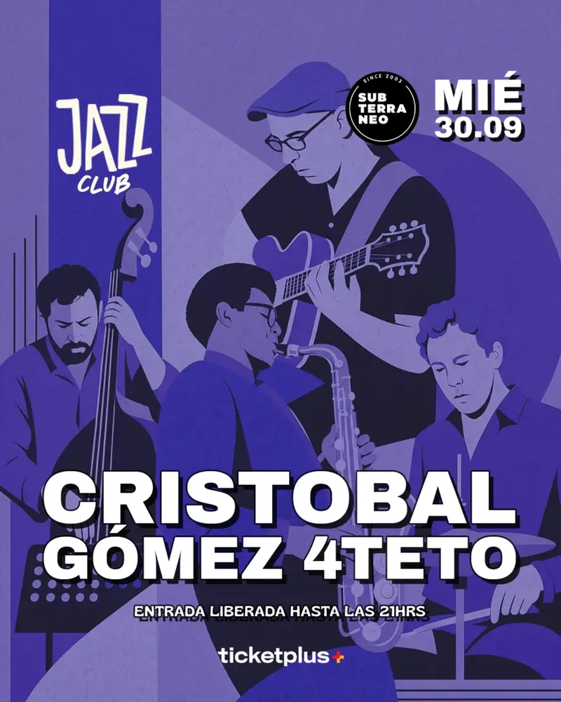 JAZZ CLUB 🎵 MIÉRCOLES 30 SEPTIEMBRE ★ Club Subterráneo at Club Subterráneo
