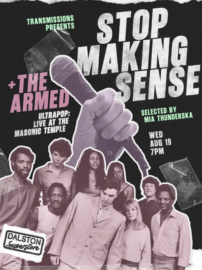 TRANSMISSIONS PRESENTS: STOP MAKING SENSE (1984) at Dalston Superstore