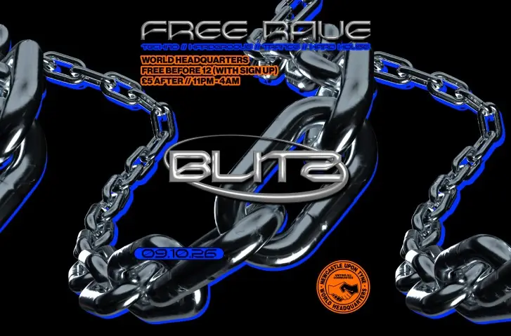 BLITZ - Techno/Hardgroove/Trance/Hard Dance - FREE RAVE (weekly) at World Headquarters