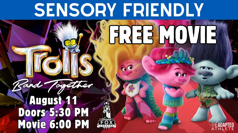 Trolls Band Together Sensory Friendly Free Movie at The Visalia Fox Theatre