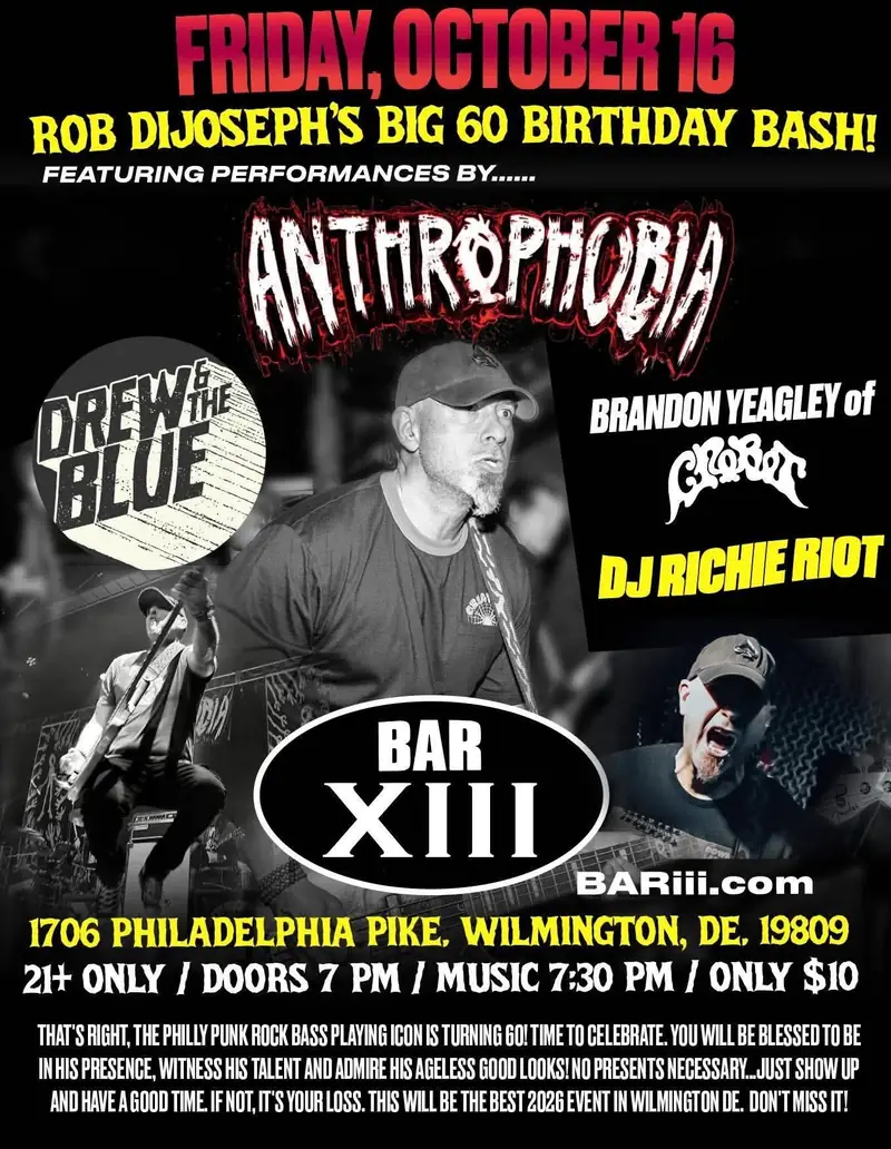 Rob DiJoseph’s Big 60 Birthday Bash! en Bar XIII