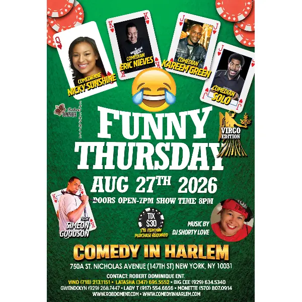 Funny Thursdays Comedy Show at Comedy In Harlem