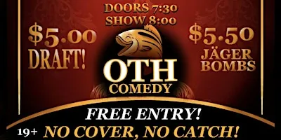 OFF THE HOOK a FREE semi-pro COMEDY SHOW à Happy Fish Elgin