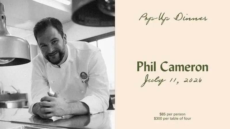 Guest Chef Pop-Up: Phil Cameron at Ada Culinary Studio