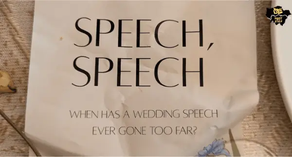 Speech, Speech by Tristan Simpson at The Jack Studio Theatre
