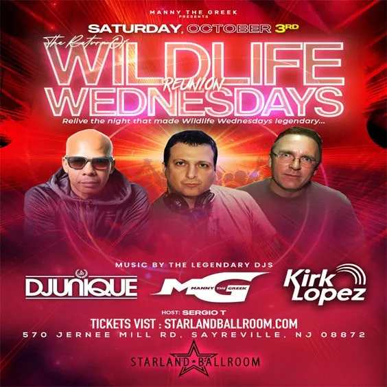 Wildlife Wednesday Reunion at Starland Ballroom