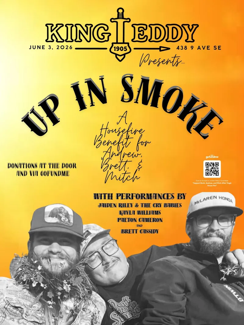 Up in Smoke: A Housefire Benefit for Andrew, Brett, and Mitch at King Eddy