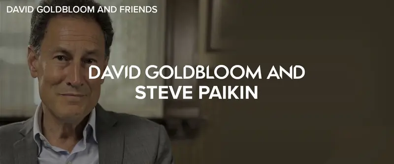 David Goldbloom and Steve Paikin