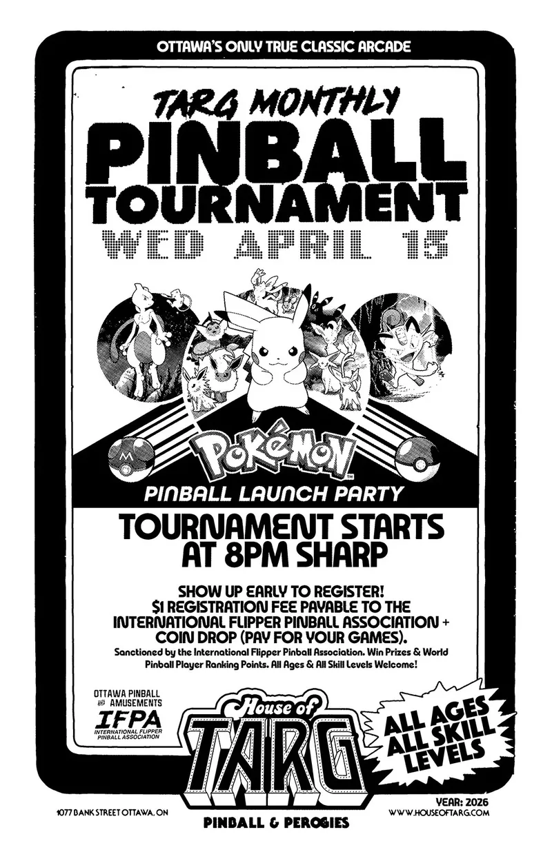 TARG MONTHLY PINBALL TOURNAMENT -