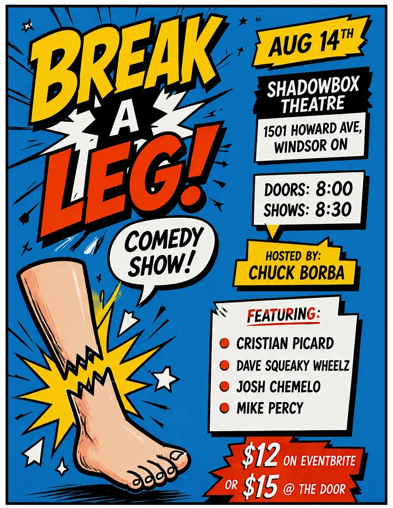Break a Leg! Comedy Show! at The Shadowbox Theatre