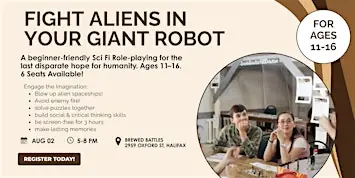 One last, desparate hope for human survival! Sci-Fi Role-Playing for Youth. at Sully and Porter Cafe