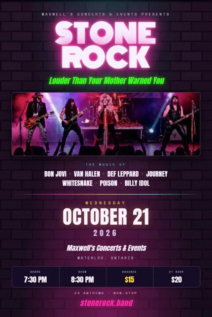 Stone Rock - Turn Back the Clock à Maxwell's Concerts and Events