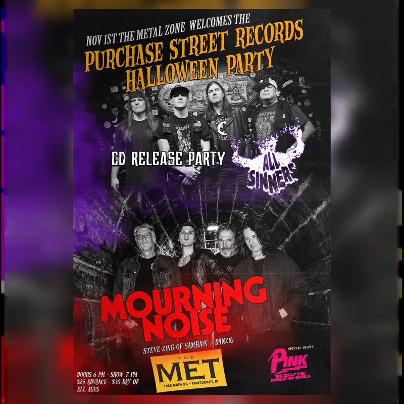 The Metal Zone Welcomes ALL SINNERS • MOURNING NOISE • PINK en The Met