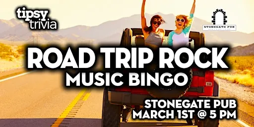 Calgary: Stonegate Pub - Road Trip Rock Mix Music Bingo at Stonegate Pub