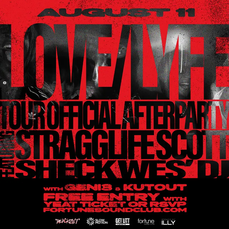 LOVE/LYFE Tour Official AFTER PArty at Fortune Sound Club