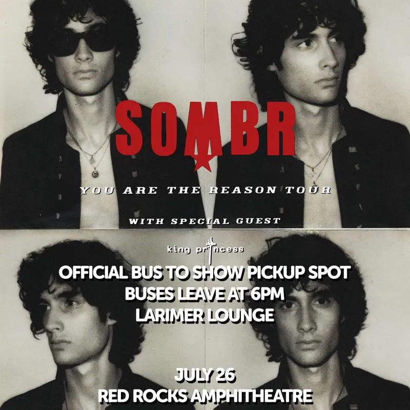 Sombr Bus To Show Pickup Spot (FREE EVENT)
