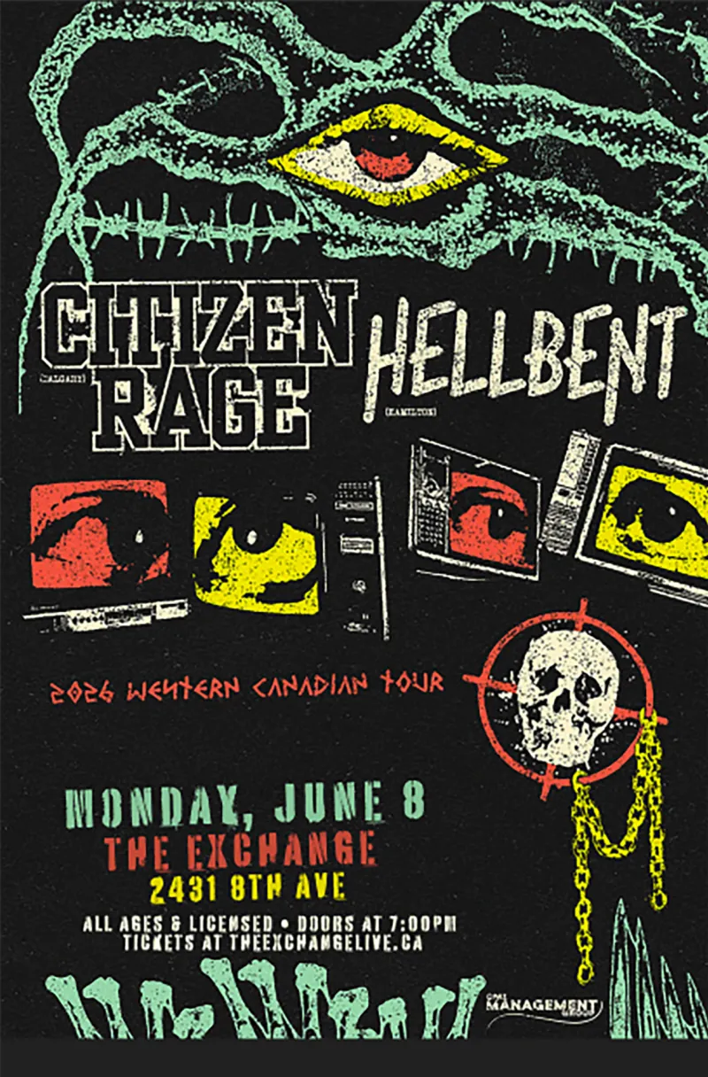 Citizen Rage, Hellbent, & Fibonacci Mandelbrot à Exchange/The Club