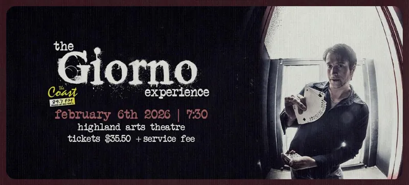 The Giorno Experience: A Night of Magic and Hypnosis! at Highland Arts Theatre