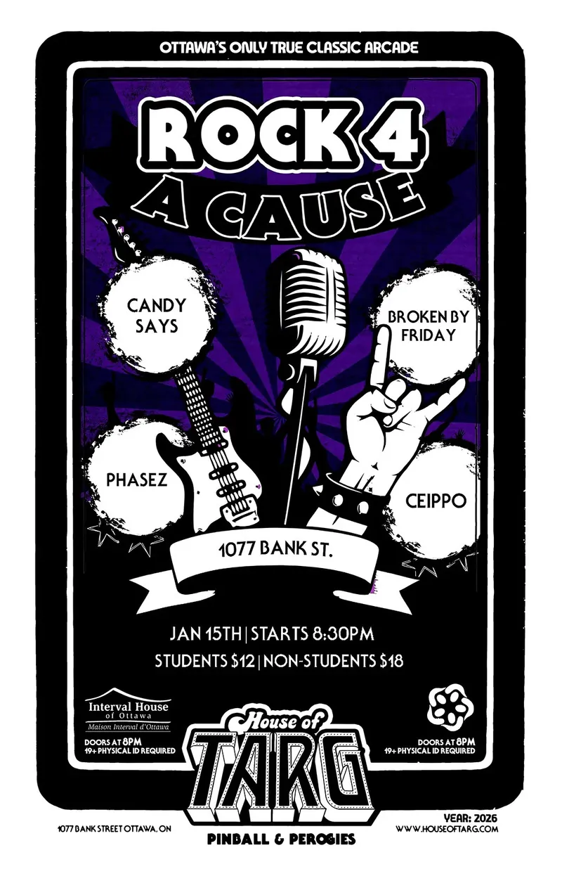 INTERVAL HOUSE FUNDRAISER: Phasez at House of TARG