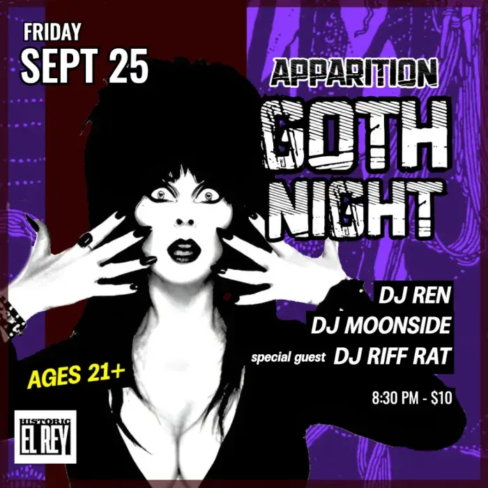 Apparition Goth Night - DJ Ren à The Historic El Rey Theater
