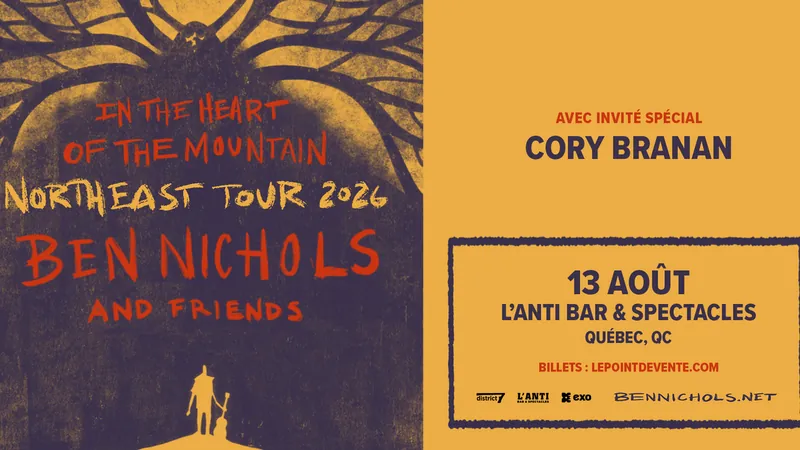 Ben Nichols avec Cory Branan at L'Anti Bar & Spectacles