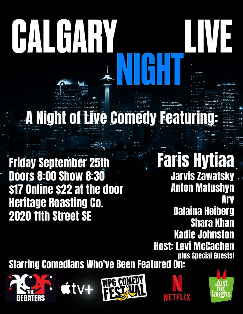 Calgary Night Live! à Calgary Heritage Roasting Company