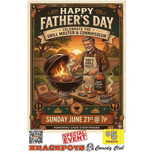 ***SPECIAL EVENT*** $5 FATHER'S DAY COMEDY SHOW à Krackpots Comedy Club