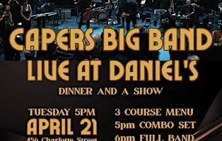 Capers Big Band at Daniel's at 456 Charlotte St