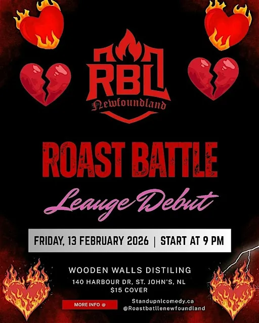 Roast Battle Newfoundland Live at Wooden Walls Distilling