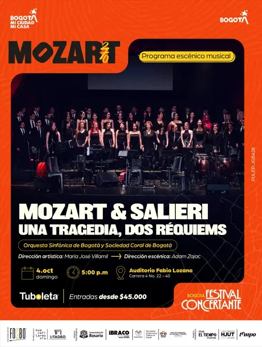 Réquiem: Mozart & Salieri at Auditorio Fabio Lozano
