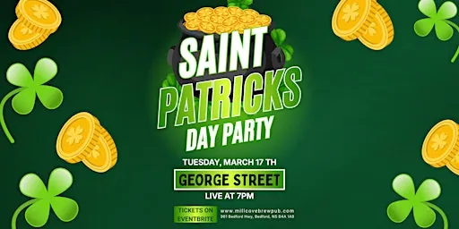 St Patrick’s Day Party at Mill Cove Brew Pub