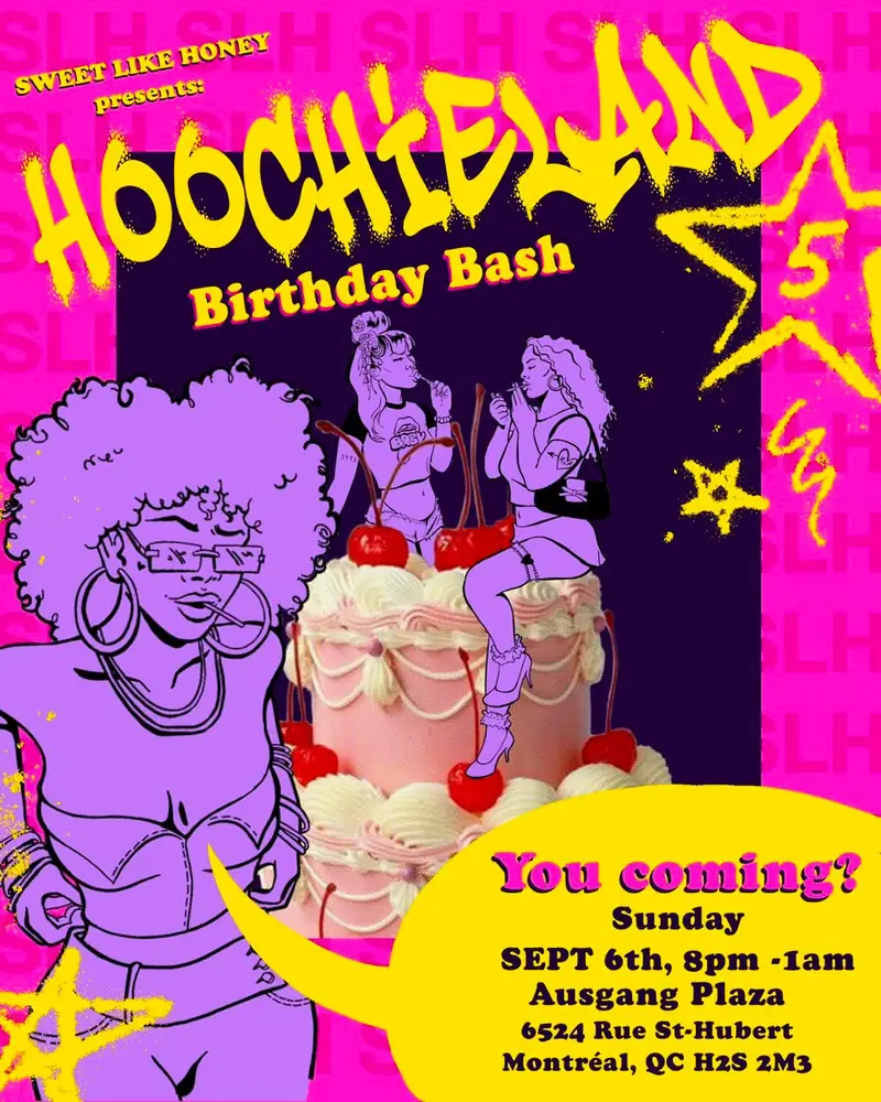 Hoochieland: Birthday Bash at Ausgang Plaza – Salle de spectacle Plaza St-Hubert