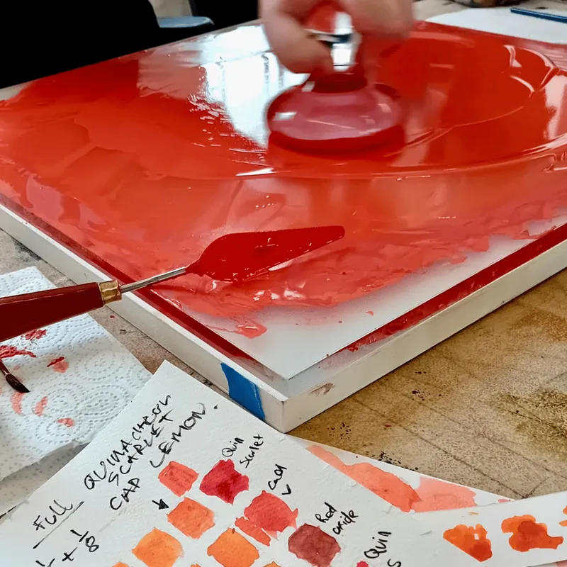 Further Water Colour Paint making at Exeter Phoenix