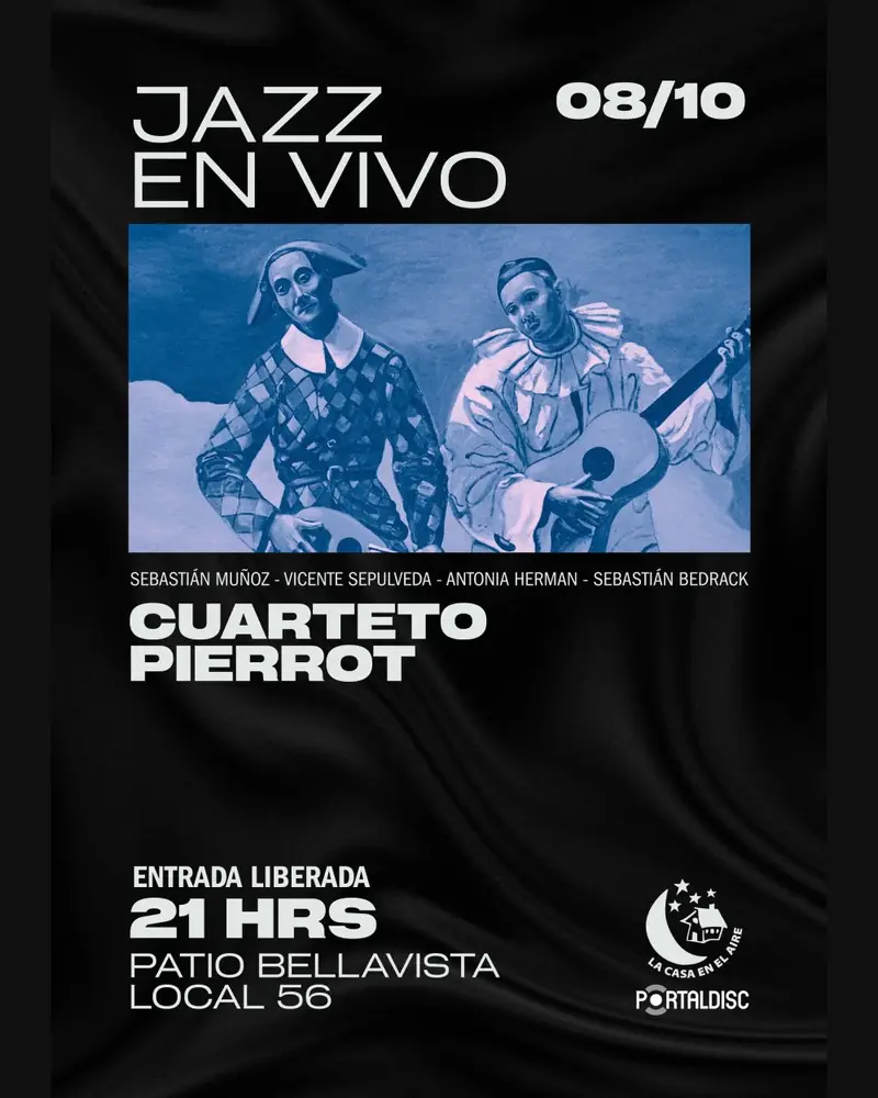 CUARTETO PIERROT: JAZZ EN VIVO LA CASA EN EL AIRE at La Casa en el Aire