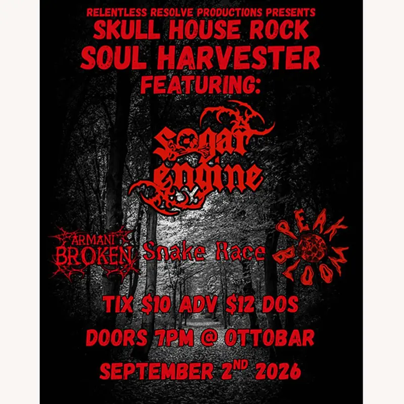 Sugar Engine, Armani Broken, Snake Race, Peak Bloom at Ottobar