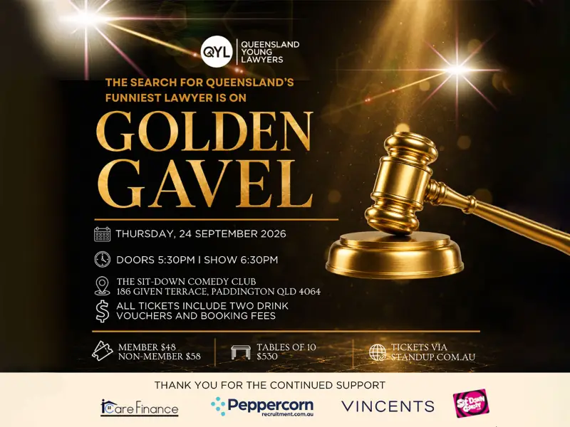 Golden Gavel 2026 - Queensland Round en Sit Down Comedy Club