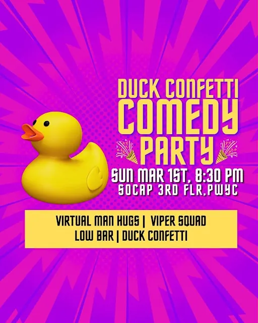 ✨ Duck Confetti Comedy Party: An Improv Show ✨