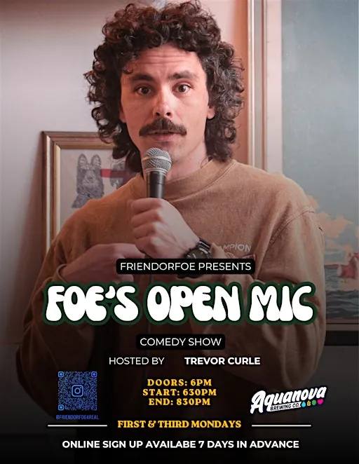 Comedy Show at Aquanova - Foe's Open Mic (Free Event) at 67 Frid St unit 13